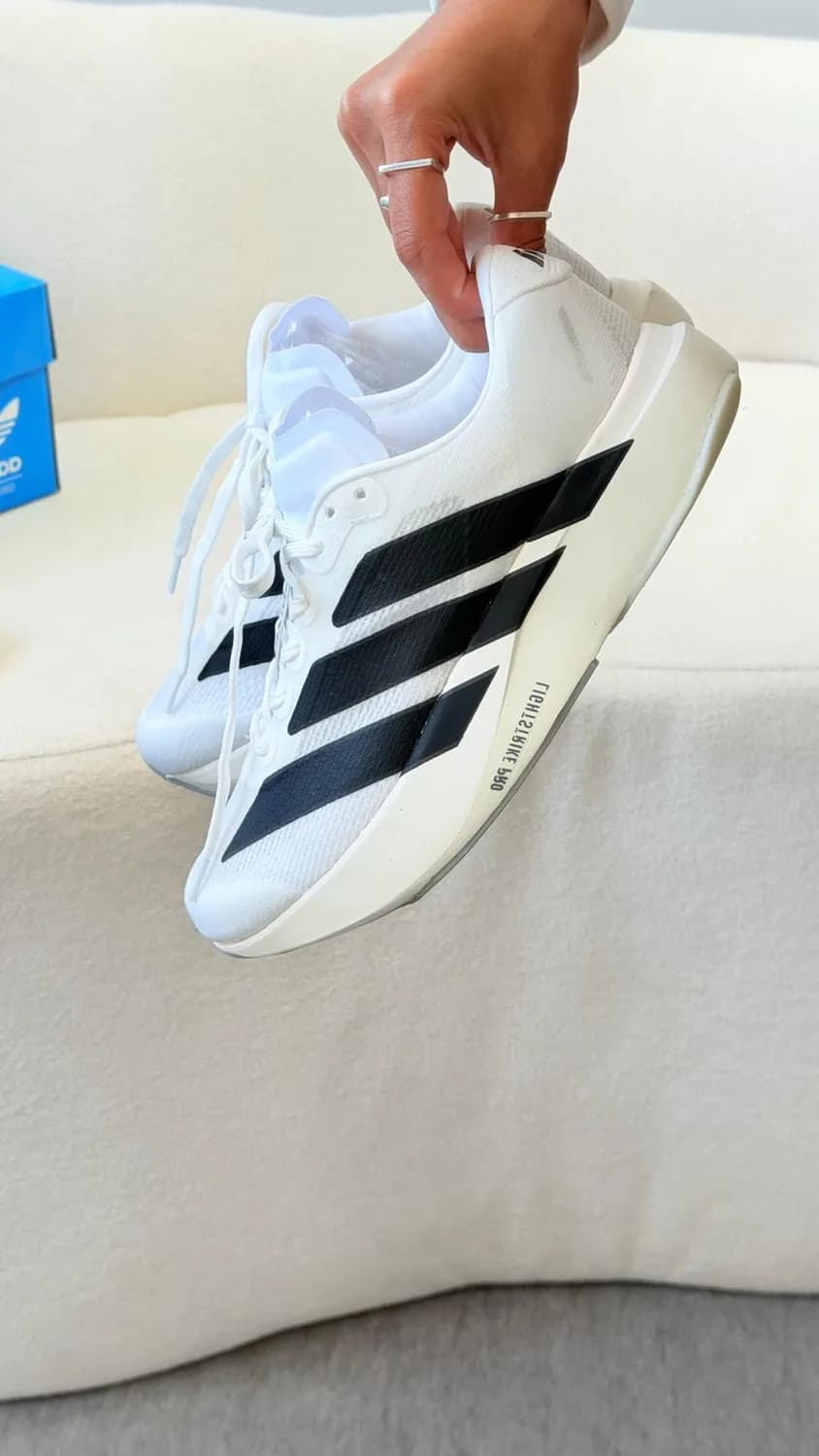 Adidas Adizero branco e preto